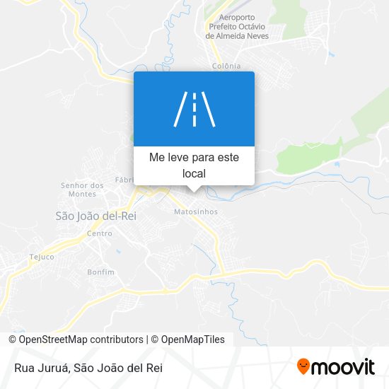 Rua Juruá mapa
