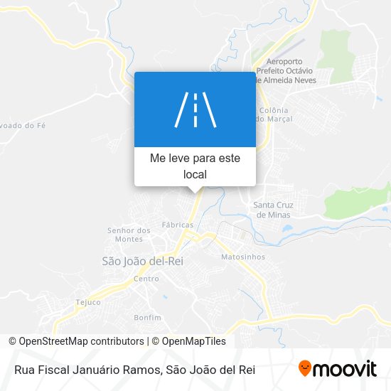 Rua Fiscal Januário Ramos mapa