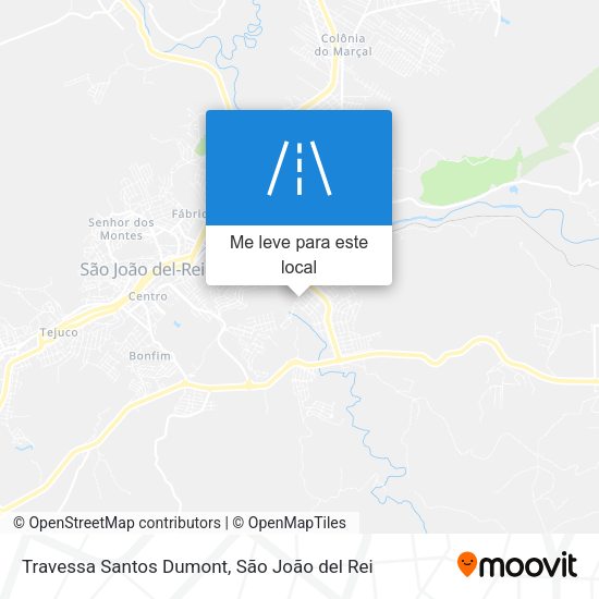 Travessa Santos Dumont mapa
