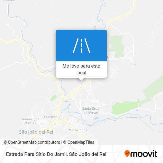 Estrada Para Sítio Do Jamil mapa