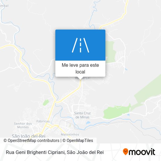 Rua Geni Brighenti Cipriani mapa