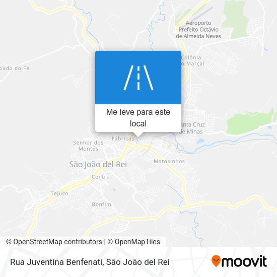 Rua Juventina Benfenati mapa