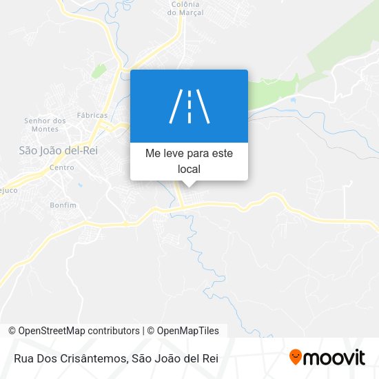 Rua Dos Crisântemos mapa