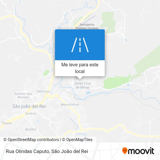 Rua Olindas Caputo mapa