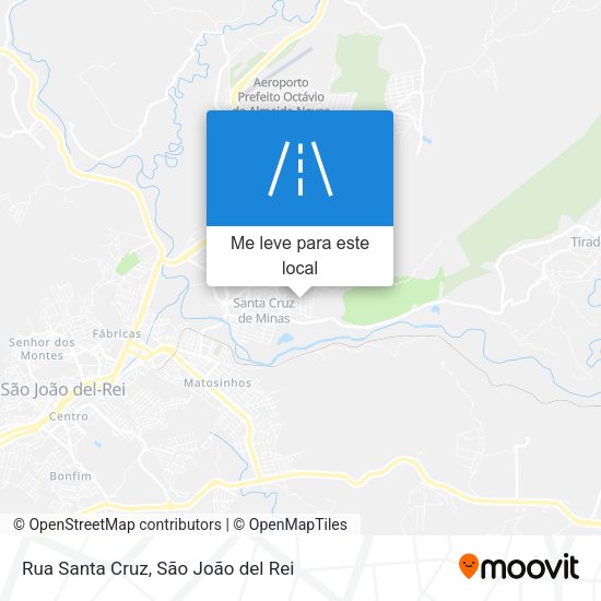 Rua Santa Cruz mapa