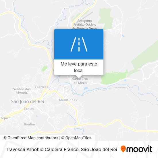Travessa Arnóbio Caldeira Franco mapa
