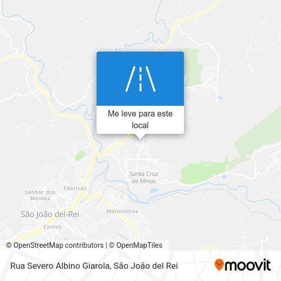 Rua Severo Albino Giarola mapa
