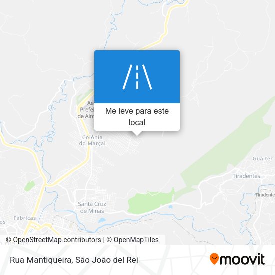 Rua Mantiqueira mapa