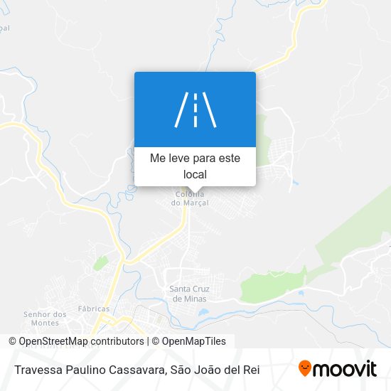 Travessa Paulino Cassavara mapa
