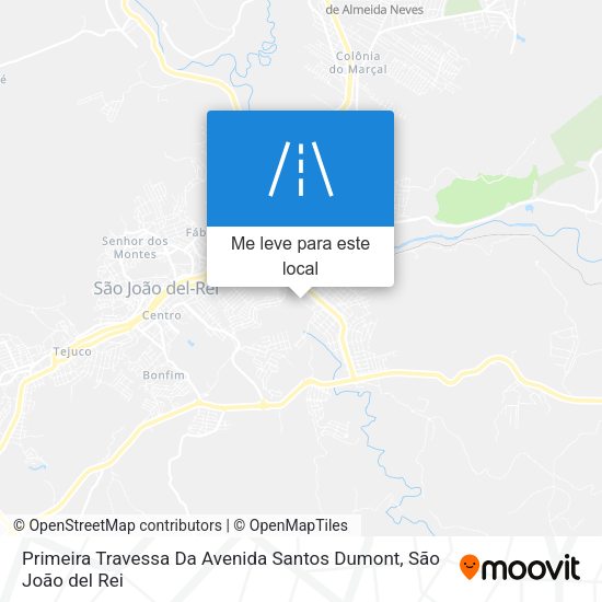 Primeira Travessa Da Avenida Santos Dumont mapa