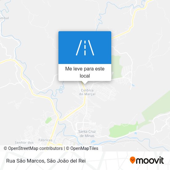 Rua São Marcos mapa