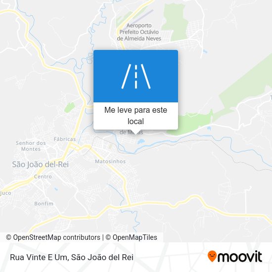 Rua Vinte E Um mapa