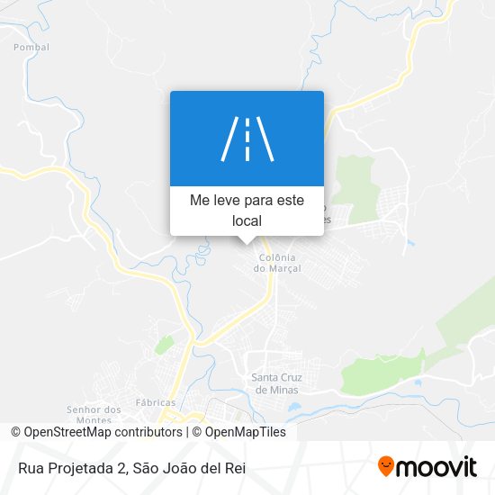 Rua Projetada 2 mapa