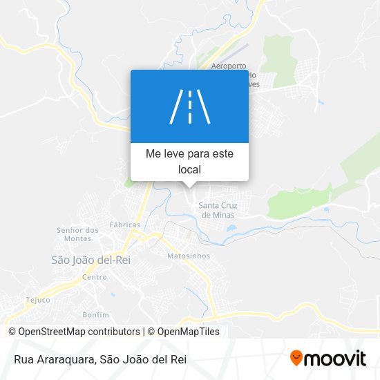 Rua Araraquara mapa