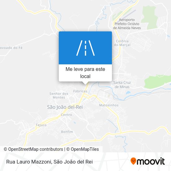 Rua Lauro Mazzoni mapa