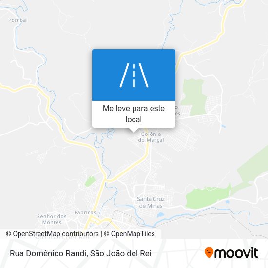 Rua Domênico Randi mapa