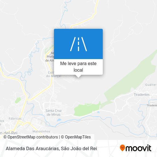 Alameda Das Araucárias mapa