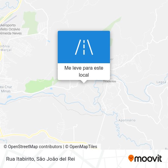 Rua Itabirito mapa