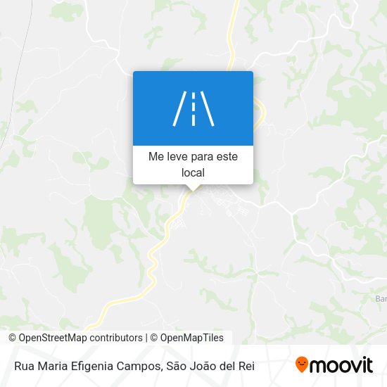 Rua Maria Efigenia Campos mapa