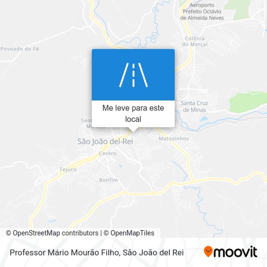 Professor Mário Mourão Filho mapa