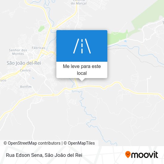 Rua Edson Sena mapa