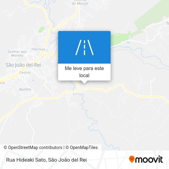 Rua Hideaki Sato mapa