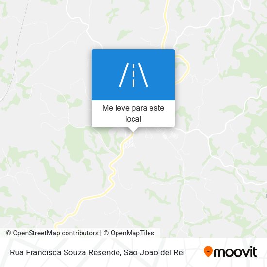Rua Francisca Souza Resende mapa