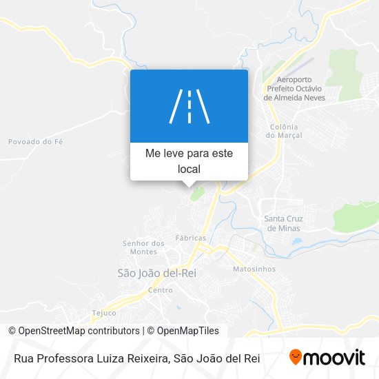 Rua Professora Luiza Reixeira mapa