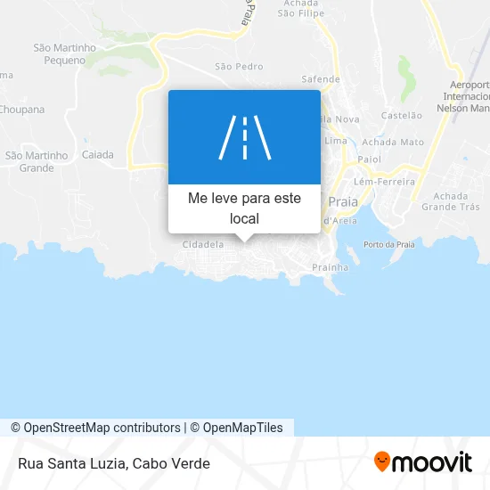 Rua Santa Luzia mapa