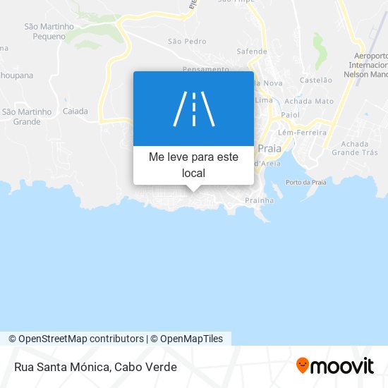Rua Santa Mónica mapa