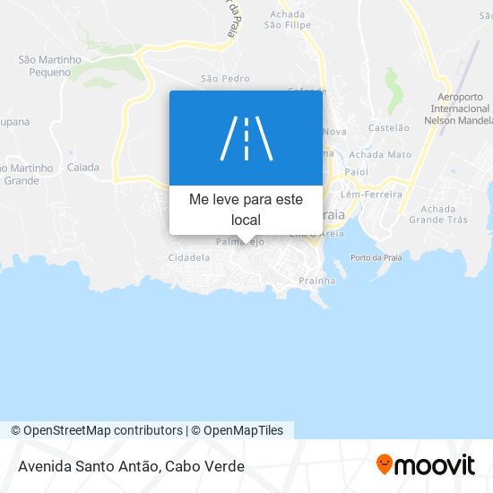 Avenida Santo Antão mapa
