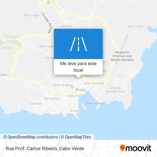 Rua Prof. Carlos Ribeiro mapa