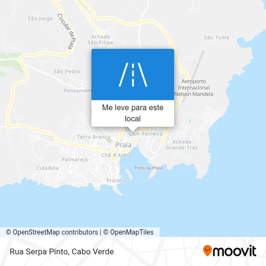 Rua Serpa Pinto mapa