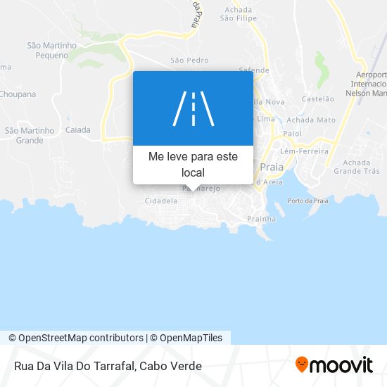Rua Da Vila Do Tarrafal mapa