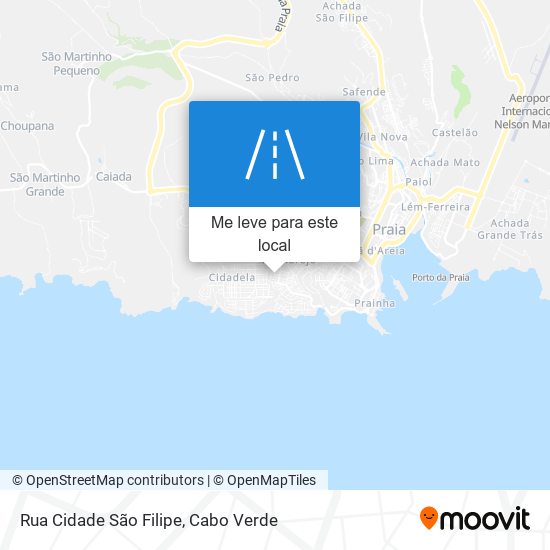 Rua Cidade São Filipe mapa