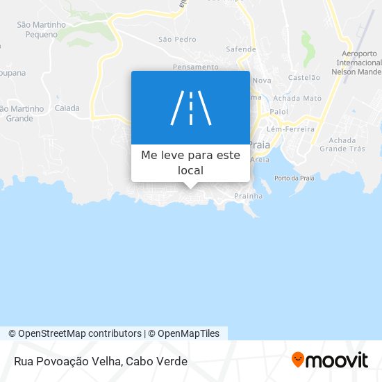 Rua Povoação Velha mapa