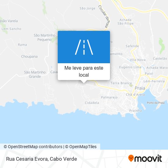 Rua Cesaria Evora mapa