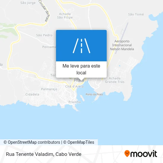 Rua Tenente Valadim mapa