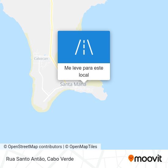 Rua Santo Antão mapa