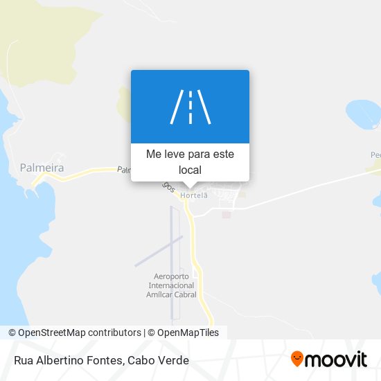 Rua Albertino Fontes mapa