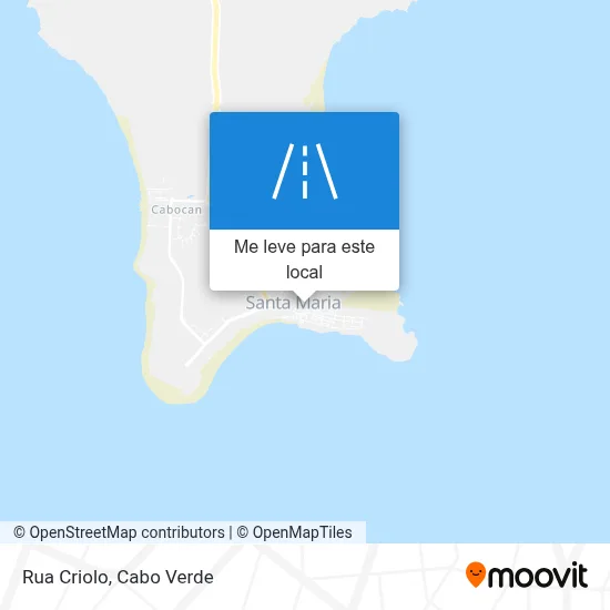 Rua Criolo mapa