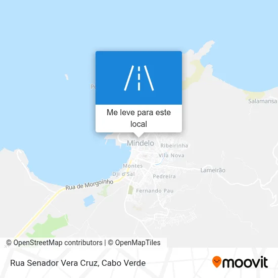 Rua Senador Vera Cruz mapa