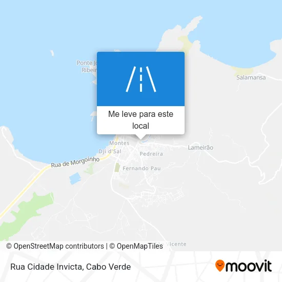 Rua Cidade Invicta mapa