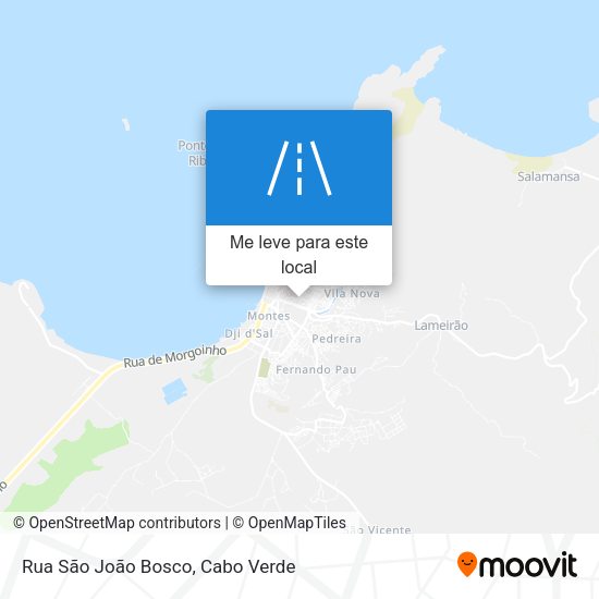 Rua São João Bosco mapa