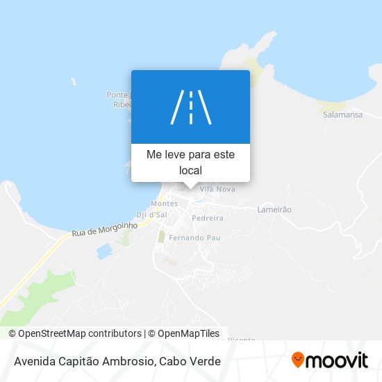 Avenida Capitão Ambrosio mapa