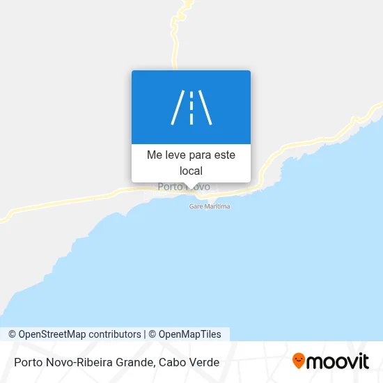 Porto Novo-Ribeira Grande mapa