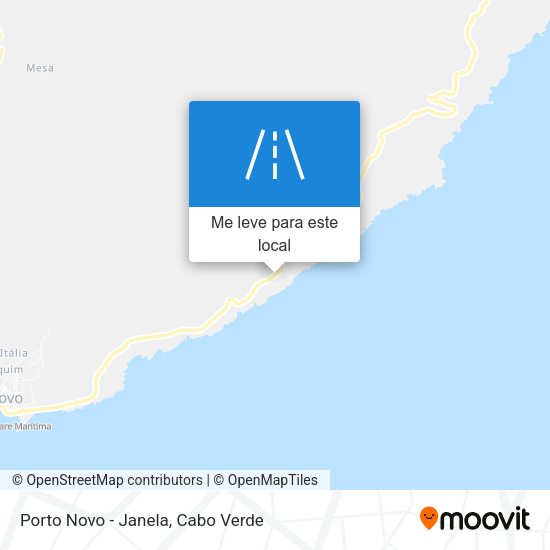 Porto Novo - Janela mapa