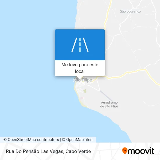 Rua Do Pensão Las Vegas mapa