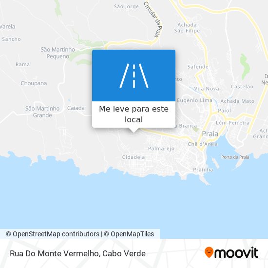 Rua Do Monte Vermelho mapa