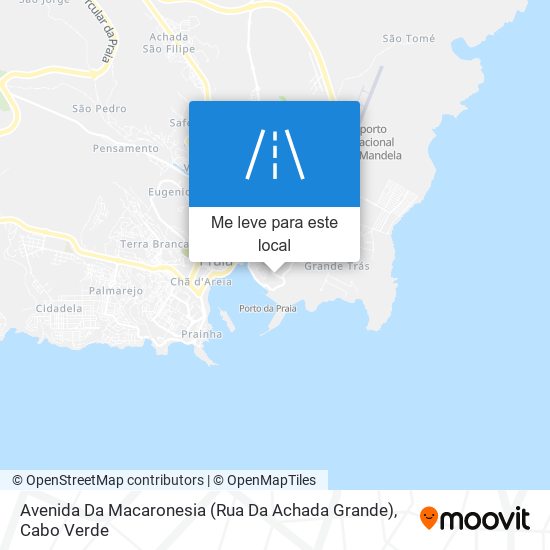 Avenida Da Macaronesia (Rua Da Achada Grande) mapa